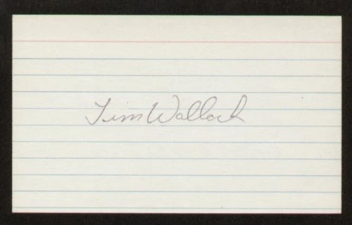 Tim Wallach signed autograph 3x5 index card B3875 - Image 1 of 1