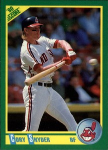 1990 Score Baseball Card #10 Cory Snyder