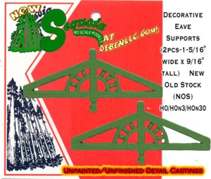 Soportes decorativos de depósito/estación Eave 2 piezas modelos de secuoyas HOn3/HOn30/FSM (DE LOTE ANTIGUO) - Imagen 1 de 9