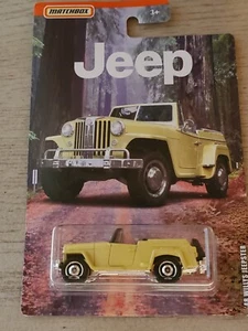 LOOK!! 2018 MATCHBOX 1948 WILLYS JJEEPSTERYELLOW1:64 DIECAST - Picture 1 of 2