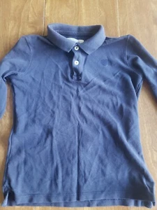 BOYS 7 ZARA BLUE LONG SLEEVE SCHOOL UNIFORM KNIT SHIRT. - Picture 1 of 7