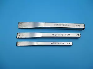 Craftsman chisel set USA 5/8, 1/2, 3/8 inch 42974, 42973, 42972 - Picture 1 of 7