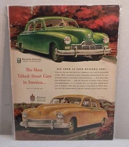 Anuncio original de la revista Life 1946 de colección Kaiser-Frazer automóvil - Imagen 1 de 4