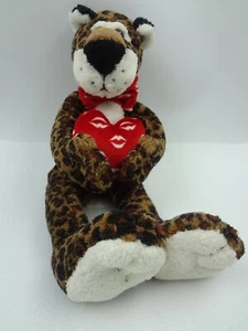 Peluche gatto ghepardo con cuore e baci - Foto 1 di 13