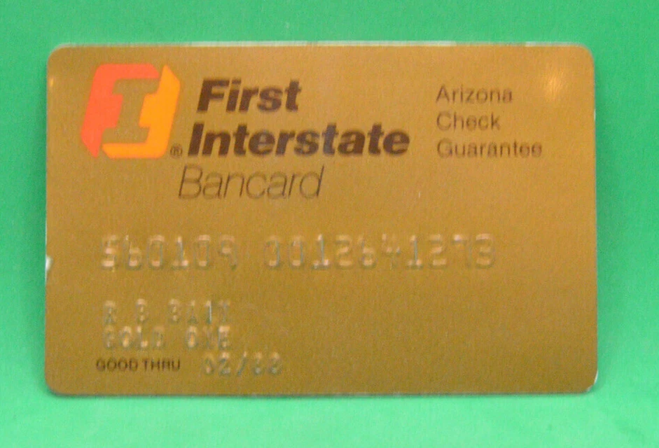 First Interstate Bancard Arizona exp 1988 Foto 1 de 2