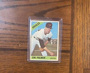 1966 Topps #126 Jim Palmer RC HOF ROOKIE CARD HALL OF FAME BALTIMORE ORIOLES VG+