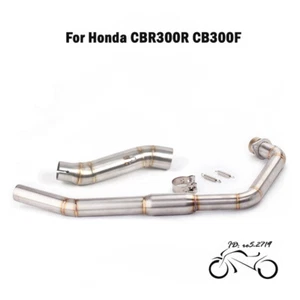 Sistema de cabezal modificado tubo de escape delantero 51 mm para Honda CBR300R CB300F - Imagen 1 de 5