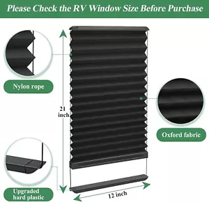 Compatible with Lippert RV Door Window 12 x 21 Thin Shade Ready for RV D - Picture 1 of 2