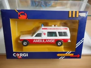 Corgi Mercedes Binz Ambulanse Rode Kors Hjelpekorps in White/Red in Box - Picture 1 of 2