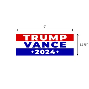 TRUMP VANCE 2024 MAGA Parachoques Adhesivo Calcomanía Gráfica Elección BS0575 - Imagen 1 de 5