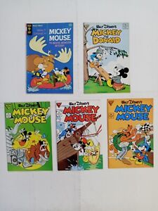 Walt Disney’s Mickey Mouse #122, 223,227,236 Donald #5 Gladstone Lot Of 5 Comics