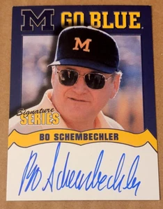 TK Legacy Michigan Wolverines MGB25 Bo Schembechler Autogramm - Bild 1 von 2