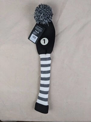 Maxfli 1 Driver Nova Capa de Cabeça de Malha MX492 Preto Branco - Imagem 1 de 3