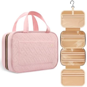 Travel Toiletry Bag for Women with Hanging Hook - Portable Cosmetic Case Toil... - Picture 1 of 6