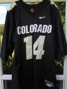 VTG Nike Team Colorado Buffaloes CU Buffs Stitched Football Jersey XL +2 #14 EUC - Picture 1 of 14