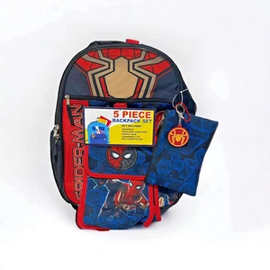 5-teiliges Set Marvel Spiderman Rucksack mit Zubehör für Jungen - Bild 1 von 7