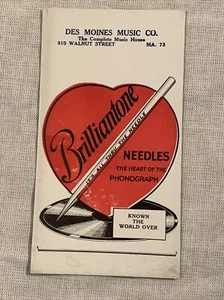 Vintage Ink Blotter Brilliantone Phonograph Needles - Picture 1 of 3