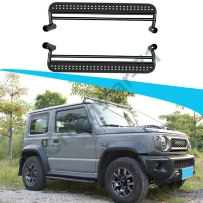 Fits for Suzuki Jimny 2Door 2019-2025 Fixed Running Board Side Step Carbon Steel - Image 1 of 4