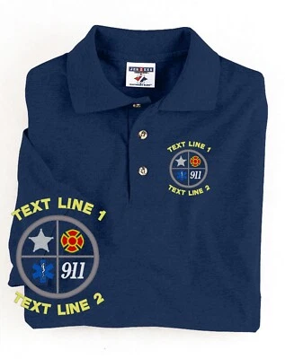 911  Fire EMS Dispatcher Polo Embroidered #173-8800 - Image 1 of 3