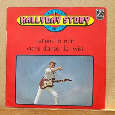 D - Johnny Hallyday STORY N° 1  Retiens La Nuit  SP 45T 1974 Code N avec Listing - Photo 1/3