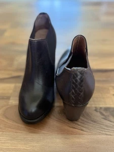 Ariat Geneva Heeled Brown Leather Bootie Size 9.5 B EU 41M Excellent Condition ✨ - Picture 1 of 10