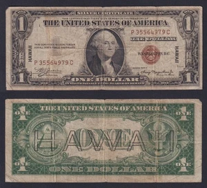 United States 1 Dollar Banknote 1935 A HAWAII P.-36a BB-/VF- - Picture 1 of 2