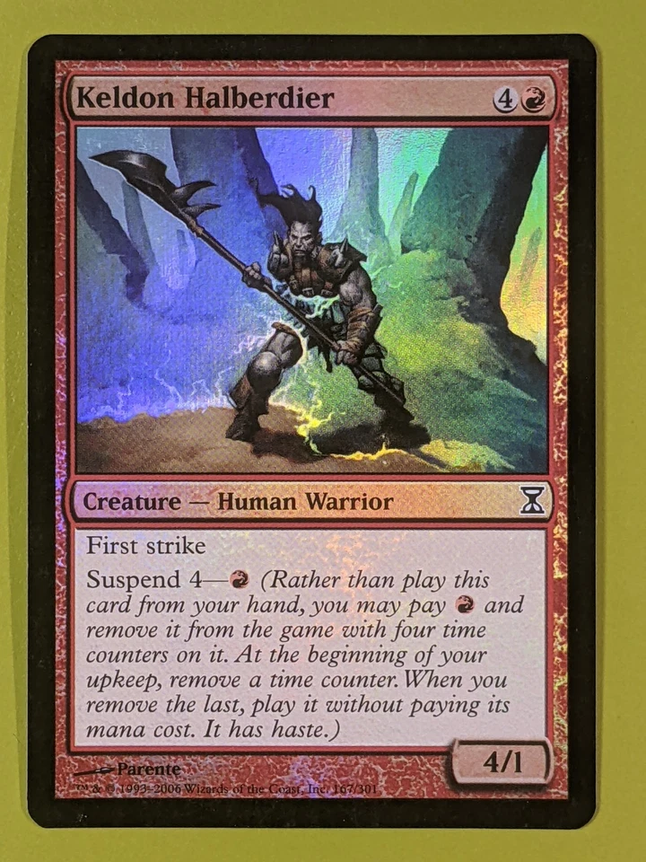 FOIL Keldon Halberdier x1 Time Spiral 1x Magic the Gathering MTG - Image 1 of 1