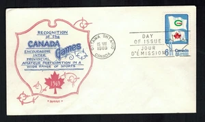 Canada #500, 1960 6¢ Flags of Summer & Winter Games, Artopages cachet FDC, VF - Bild 1 von 1