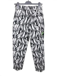 PRADA F/W 2018 Black White Banana Print Cropped Cotton Pants IT38/US4 NWT - Picture 1 of 8