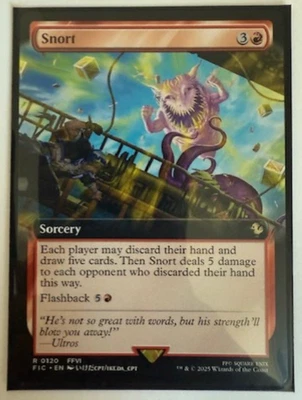 Magic the Gathering: Snort (Extended Art) Commander: Final Fantasy Regular NM - Image 1 of 2