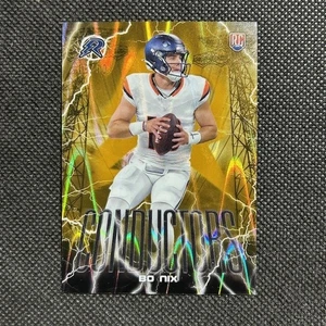2024 Football Topps Finest Bo Nix Rookie Gold Refractor Team /50 RC #TF-8 Rookie - Picture 1 of 3