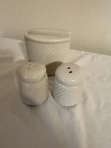 Vintage Napkin Holder & Salt & pepper Swirl Pattern - Imagen 1 de 7
