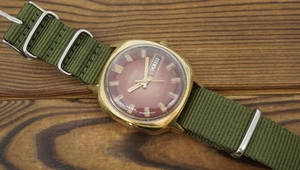 Reloj de vestir soviético mecánico vintage Raketa 2627H AU10 URS segundo central - Imagen 1 de 10