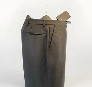 Pantalones formales negros sin dobladillo de lana pura Paul Smith 28” W para caballero nuevos con etiquetas - Imagen 1 de 9