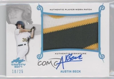 2017 Leaf Trinity Platinum Holofoil Spectrum /25 Austin Beck #PA-AB1 Patch Auto - Image 1 of 2