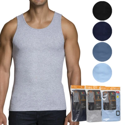 Fruit of The Loom Hombre 2 Paquete Dual Defensa Acabado Dobladillo Hanes A - Imagen 1 de 4