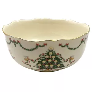 Lenox Fine Ivory USA The Joys of Christmas Servierschale 1992 8 x 3 1/4 Gemüse - Bild 1 von 8
