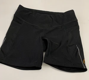 Lucy Tech schwarze Spandex Booty Laufshorts Taschen Damen XS - Bild 1 von 8