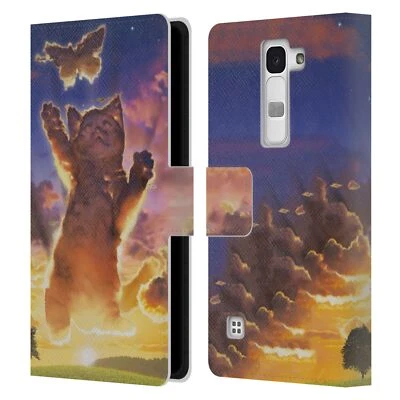 OFFICIAL VINCENT HIE FELIDAE LEATHER BOOK WALLET CASE COVER FOR LG PHONES 2 - Image 1 of 4