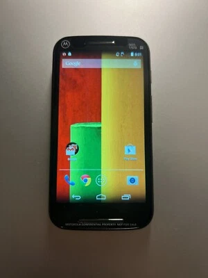 Motorola Moto E (PROTOTYPE) Black XT1021 For Nostalgia Collectors Enthusiasts  - Image 1 of 4