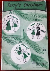 ELIZABETH RANDOLPH TERRY'S CHRISTMAS OPERETTA FOR CHILDREN SONG BOOK (1952) USA - Picture 1 of 5