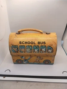 Vintage 1960s Disney's School Bus Lunchbox no Thermos - Picture 1 of 2