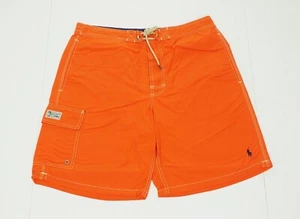 Polo Ralph Lauren Badehose Boardshorts Herren Medium Orange Nylon Swimsuit - Bild 1 von 5
