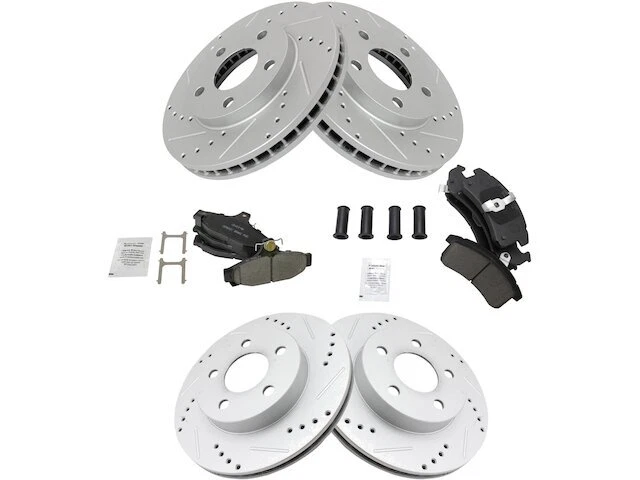 TRQ 48MR16K Front and Rear Brake Pad and Rotor Kit Fits 1993-1997 Chevy Camaro - Imagem 1 de 1
