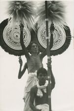 Temple Festival In Kerala India Shirtless  A0467 A04 Vintage Original  Photo