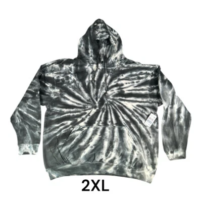 Sudaderas con capucha gris tie dye bolsillos talla 2XL Foto 1 de 3