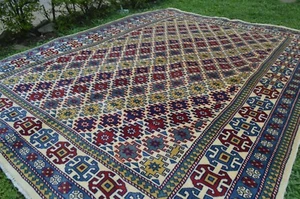 5  X 7  Ft COLLECTORS’ ITEM Stunning Boteh's Maresali Geometric Pattern Carpet - Picture 1 of 11