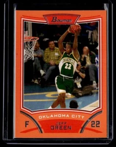 2008-09 Bowman Orange Jeff Green 022/299 Oklahoma City Thunder #27 - Picture 1 of 2
