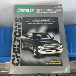 Chrysler Dodge/plymouth Trucks 1989-96 Repair Manual Chiltons  - Bild 1 von 4