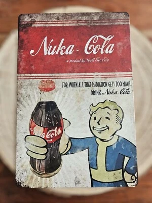 🍀 Blechschild Metallschild Gaming Fallout Nuka Cola Vault Boy Tin Sign - Bild 1 von 2